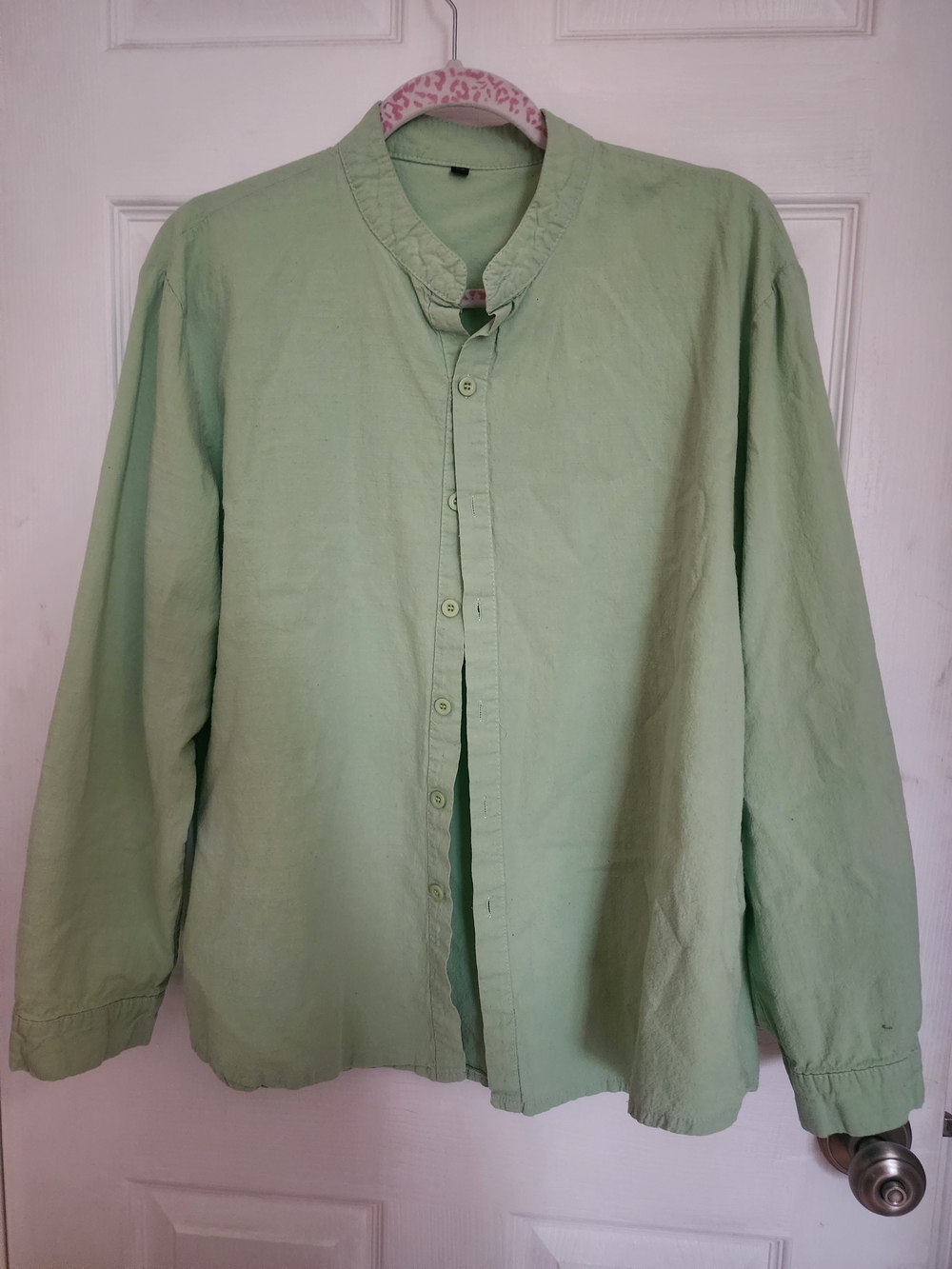 Light Green Button-Up Shirt